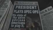 President plays Spec Ops Easter Egg.