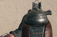 Aiming the PPSh-41.