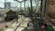 A screenshot of Jungle with the Galil Red Dot Sight with Woodland Camouflage.