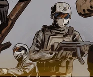Two Navy Seals behind Ghost and Tank in the Battle Pass Comic.