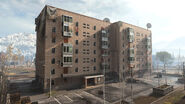 Apartment Complex near the graveyard.