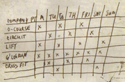 Soaps training schedule