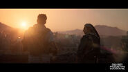 Farah and Alex in the Sundown Cinematic.