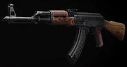 The old AK-47 model from the Multiplayer Alpha and Beta, which had a different receiver.