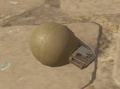 A thrown Frag Grenade in Modern Warfare Remastered.