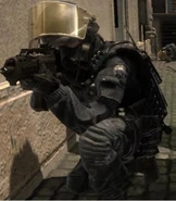 A GIGN soldier with a G36C.