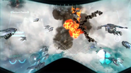 Section's view while sky-diving with an Glider Wing in "Judgment Day"