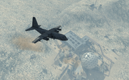 AC-130 flying over Dome MW3