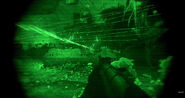 Engaging enemies using Night Vision and an AK-47 on The Bog.