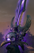 The fully charged Balmung in first person.