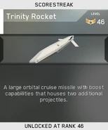 Trinity Rocket being unlocked in multiplayer.