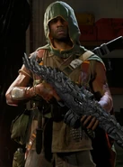 Lewis wearing the "Survivalist" skin in Warzone.