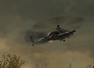 Russian helicopter being shot down