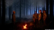 Dr. Monty standing with the Origins crew