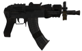 The AK-74u in third person.