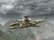 Hind fliegt.
