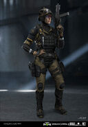 Concept art of Stiletto's "Payload" skin.