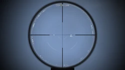 Aiming down the variable zoom scope.