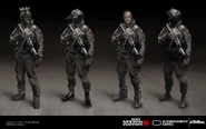 Concept art of Konni Group soldiers.