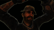 Captain Price's reflection near the end of "Dust to Dust". Notice that he reuses Yuri's body model.