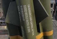 The decal on the side of the Cruise Missile.