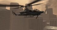 Another view of the Attack Helicopter in Modern Warfare 3.