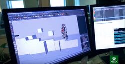 Sandman character model during development of Call of Duty: Ghosts