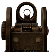 M4A1's iron sights.