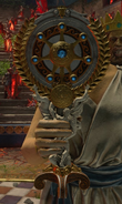 A closeup of the Zeus Sentinel Artifact.
