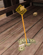 Cash on the ground.