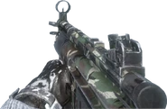 MP5K with Woodland camouflage.