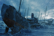 Concept art of the ship wreck.