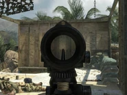 Вид через прицел на Энфилде