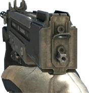 First person view of the PM-9; note the fingerprint on the back