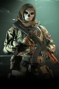 Farah in-game, as part of the RED Team.