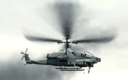 An Attack Helicopter in Modern Warfare 3.