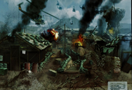 Concept art of the base under attack.