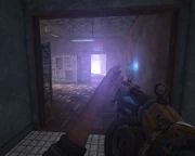 Вспышка молнии перед появлением.