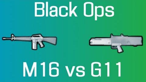 Weapon comparison between the M16 and G11