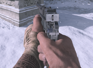 The Machine Pistol in first person.