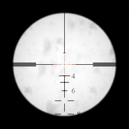 Scope reticle.