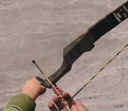 The Combat Bow in first person.