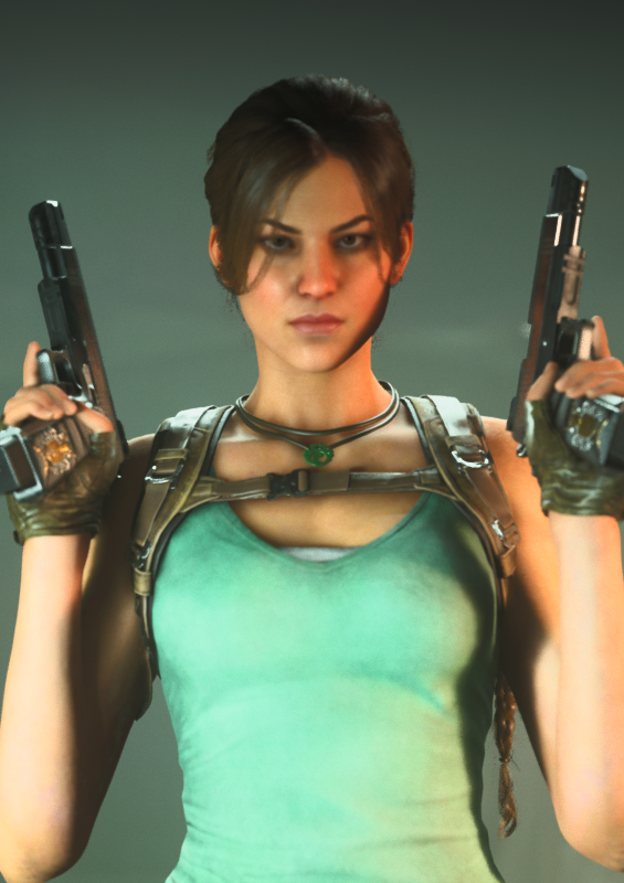 This is Lara Croft in Call of Duty: Warzone 2