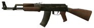 The AK47 in third person.