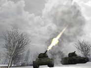 T-34 firing a shell.