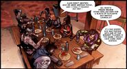 Rampage at the table with the operators.