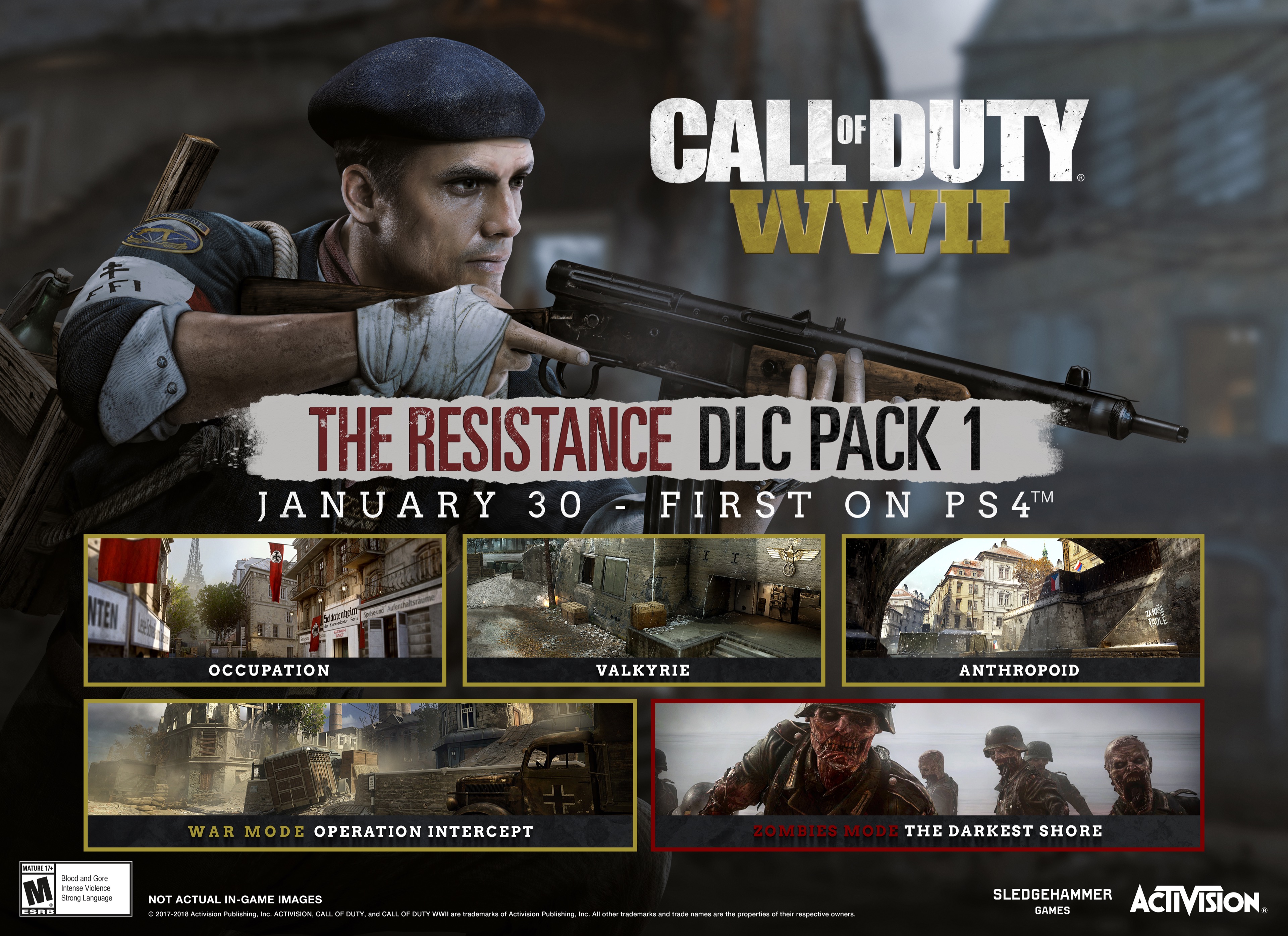 Everything You Need To Know About The 'Call Of Duty: WWII' Resistance Event  And DLC