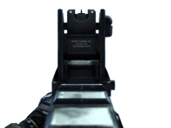 The Vector's iron sights.