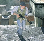 Рохас бежит от ОТГ-141 по крышам