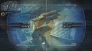 The Loki HUD interface. Note the care packages that were dropped onto the map.